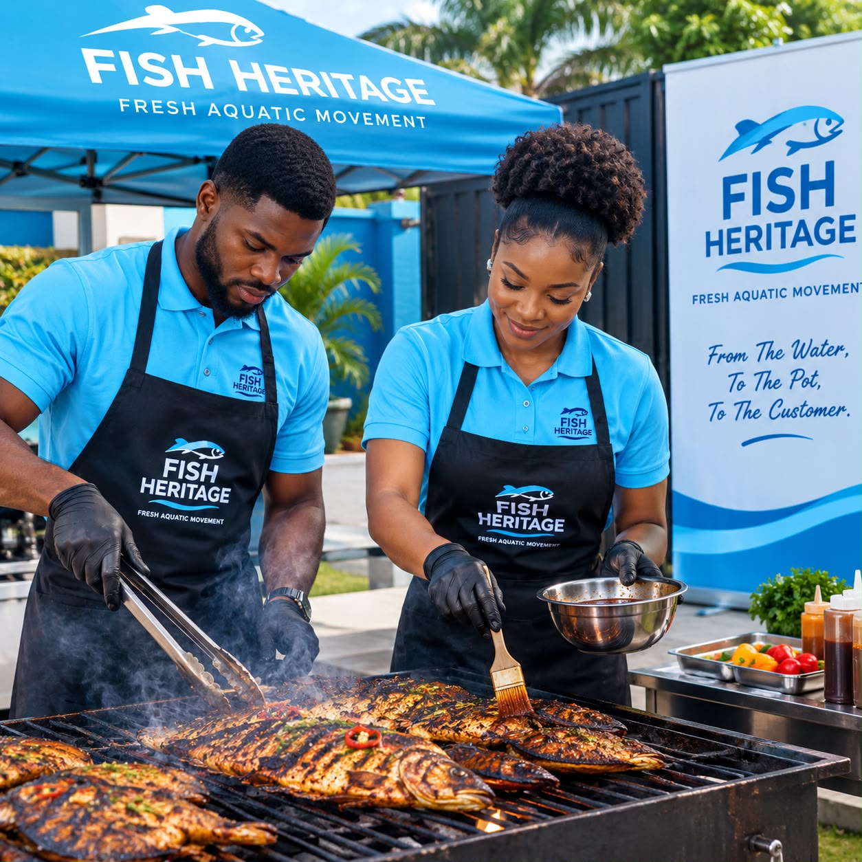 Fish Heritage indoor and outdoor grilling service in Owerri